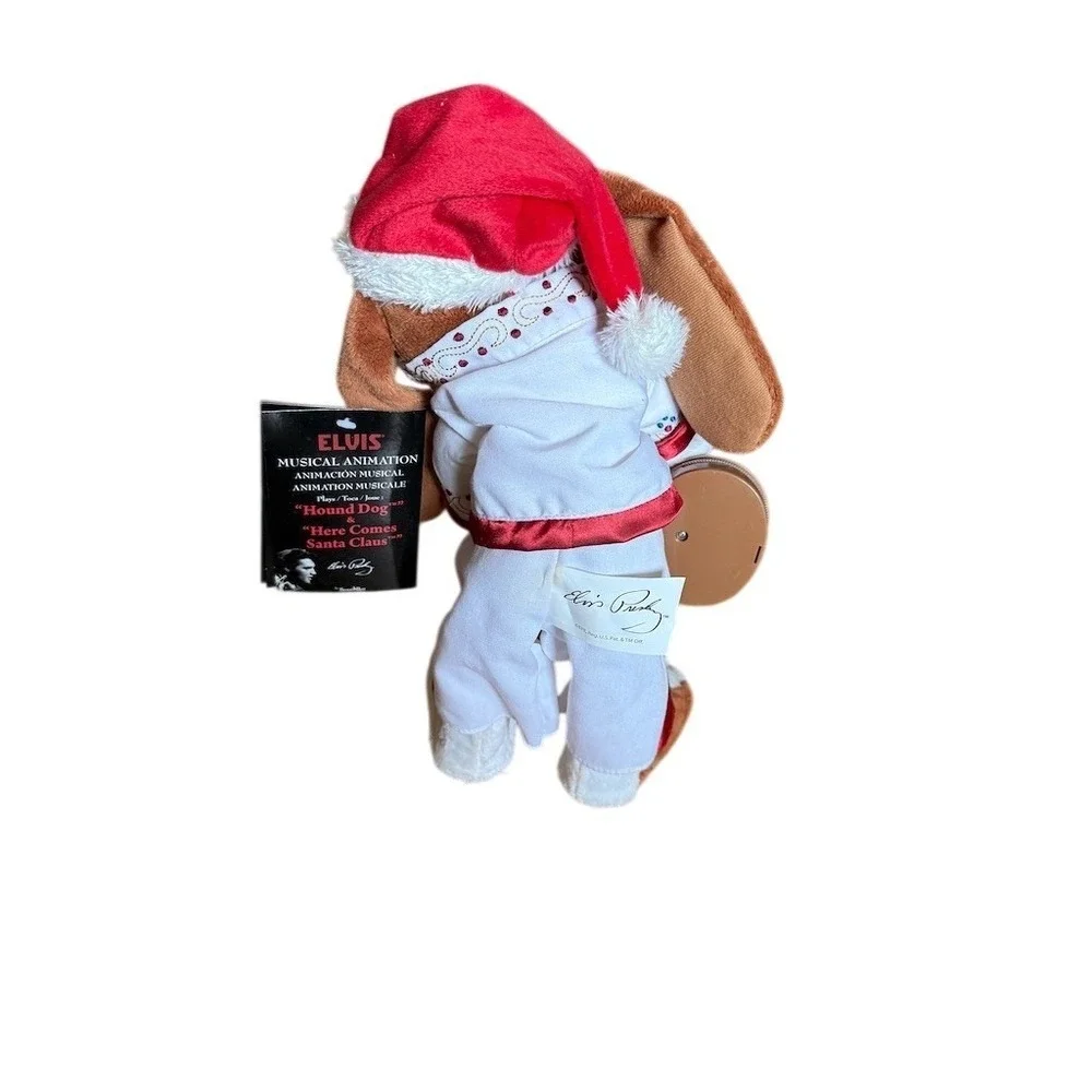 Sad Sam Dan Dee Animated Musical Plush Hound Dog Santa 12